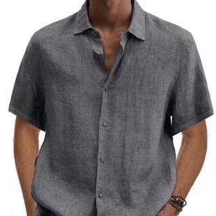 shirt mens wear daily outdoor shirt down button collar down