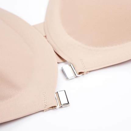 front sleep button lingerie bra adjustable gather comfort