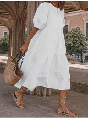 new casual dresses summer dress beach bohemian retro