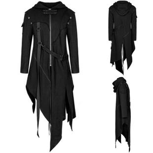 Men's irregular trench coat Halloween costume jacket