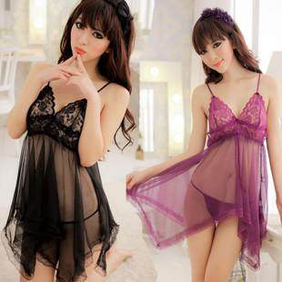 womens lingerie lace sexy pajamas suit size plus sling size