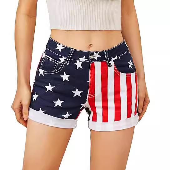 july th boy star striped beach swimming trunks high quality
