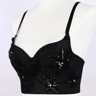 cool womens studded camisole Diamond padded outer bra wear