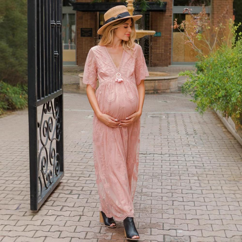 Pregnant women photo shoot lace long skirt pregnant women
