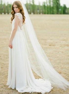 Two-meter nude yarn small tail with hair combing yarn bride