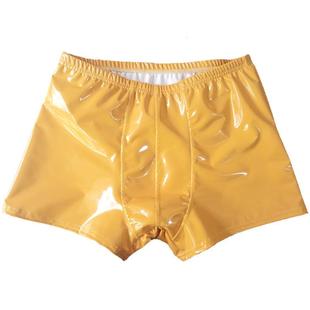 leather Sexy hip corner four sexy underwear bright