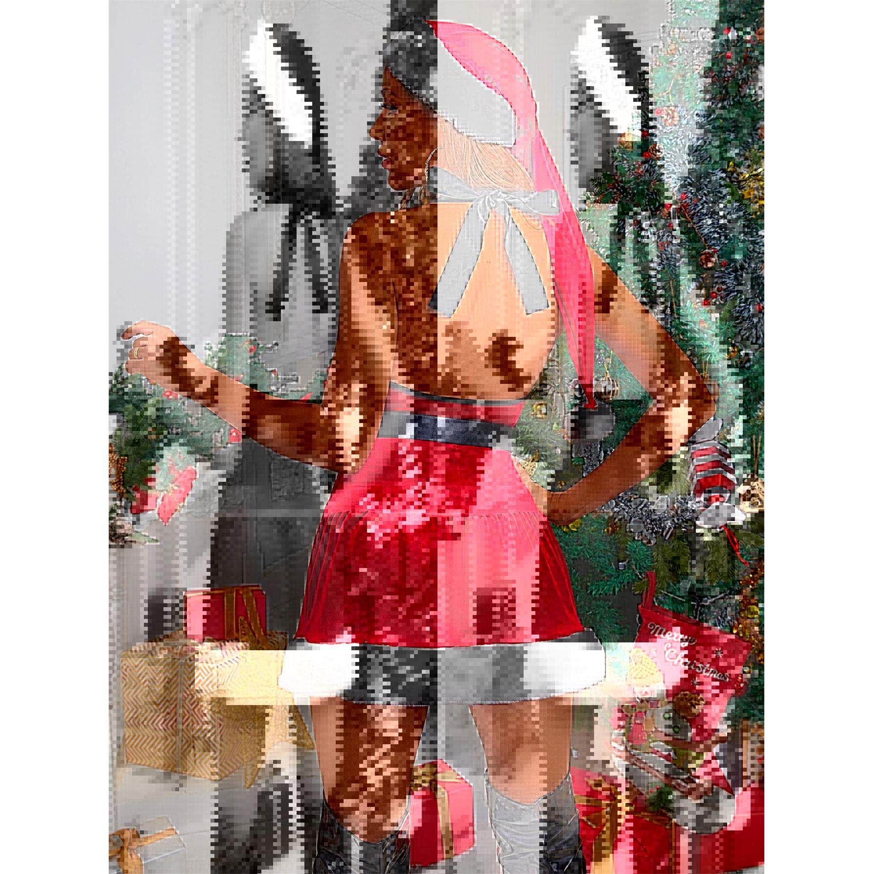 dress costume girl stage party Christmas bunny performance