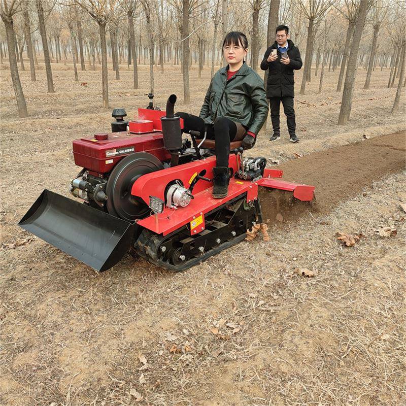 履带旋耕机多功能履带果园管理机小型履带式拖拉机