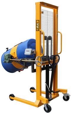 DA400A-1翻转秤手动倒桶称带称计量倾倒车抱式倒桶秤油桶车电子秤