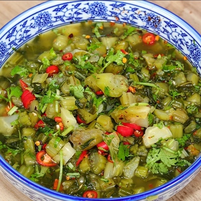 云南德宏正宗水腌菜酸爽脆