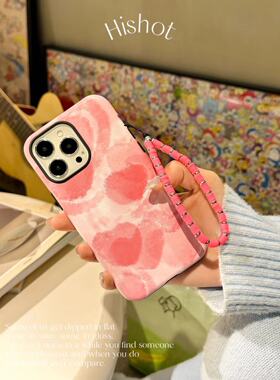 Hishot | |圆边二合一【 粉苹果 】韩系防摔 全包简约防摔时尚情侣三星手感好韩系14Promax/15promax  保护壳