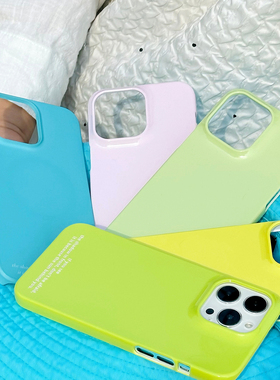 Hishot | 进口韩国菲林夏日新色 单层/二合一磁吸适用于苹果iPhone15/14/13/12proMax半包简约时尚手机保护壳