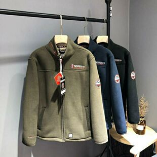 升级版!挪威单 北极科考队秋冬户外加厚内里加绒士摇粒绒外套