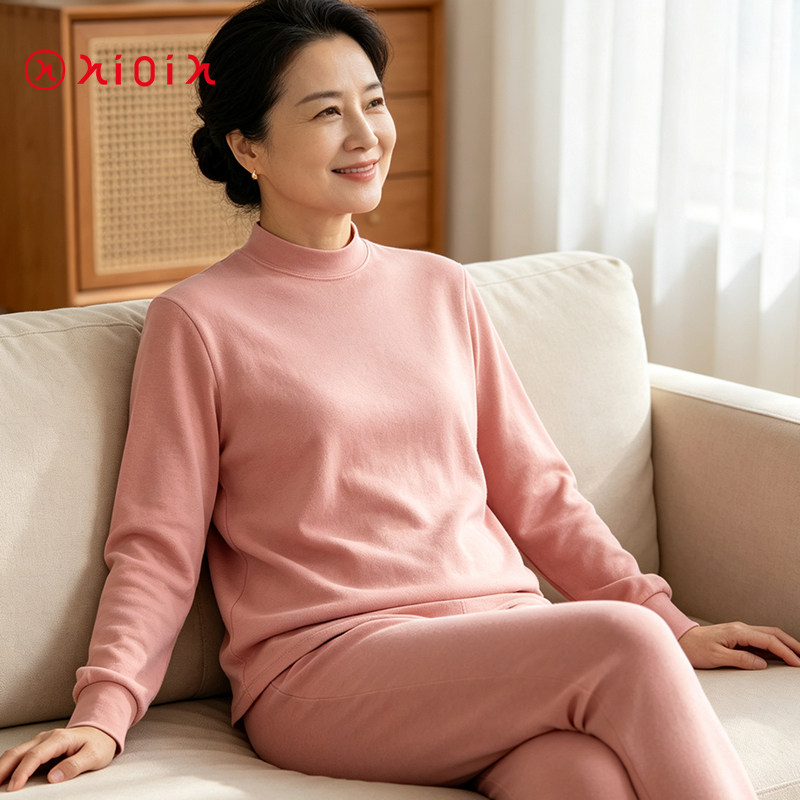 中老年纯棉保暖套装女士套装