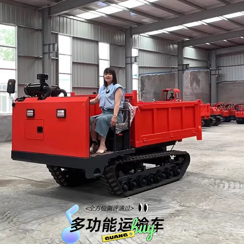 履带运输车爬山虎液压自卸车