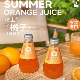 土耳其进口吉安娜气泡水果汁矿泉汽水水果味碳酸饮料200ml*6瓶