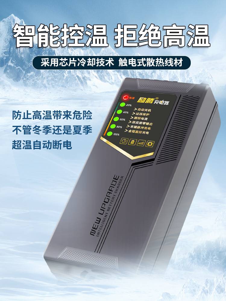 自动断电智能电动三轮车电瓶充电器48V72V40AH60V45AH大功率快充 电动车/配件/交通工具 电动车充电器 原图主图