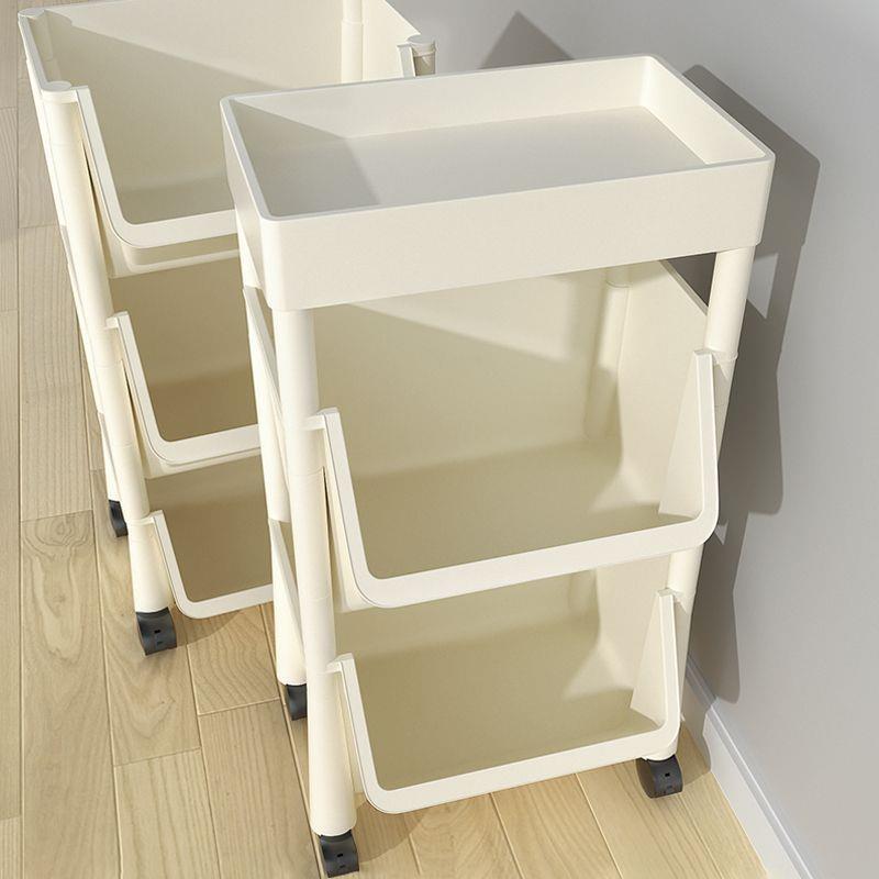 加宽小推车置物架家用零食蔬菜多层收纳架客厅卧室宿舍可移动架子