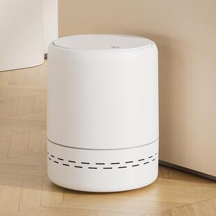 家用高级感气压套袋垃圾桶按压弹盖圆柱形厨房家用厕所大号垃圾桶