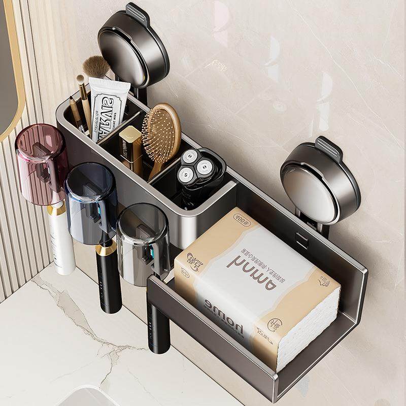 卫生间纸巾抽纸置物架带电动牙刷放置收纳免打孔洗手间壁挂式支架,收纳整理,纸巾盒,淘宝优惠券,粉丝福利购,淘宝优惠卷