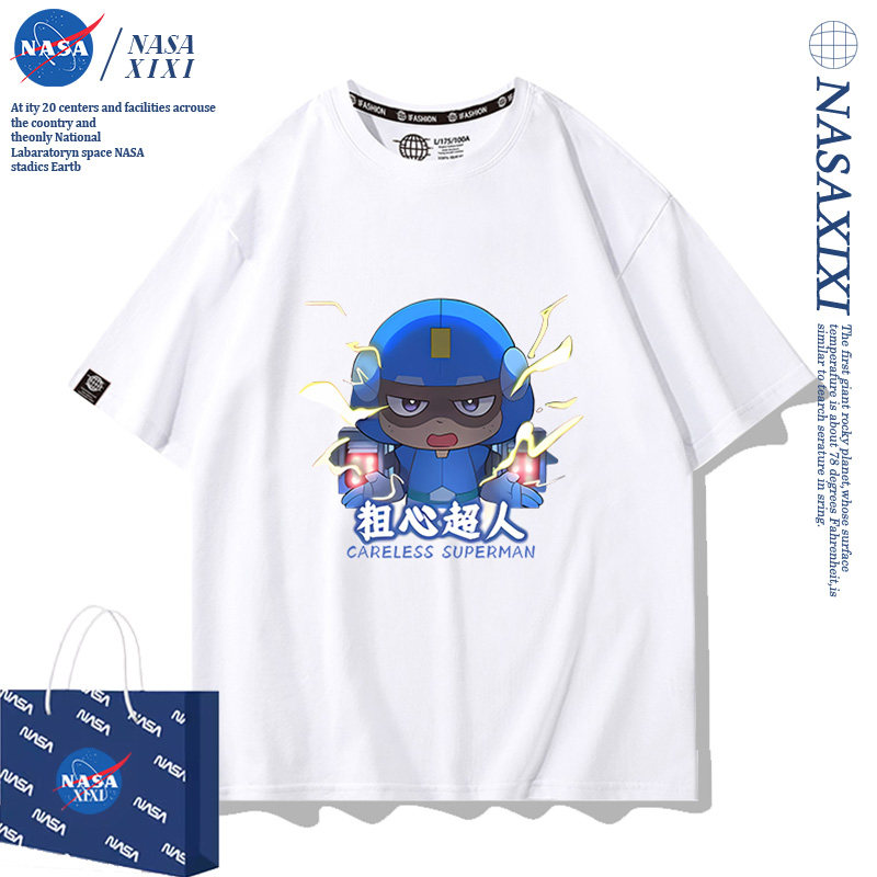 开心超人T恤男童印花儿童衣服短袖粗心超人夏季2026新款宽松纯棉