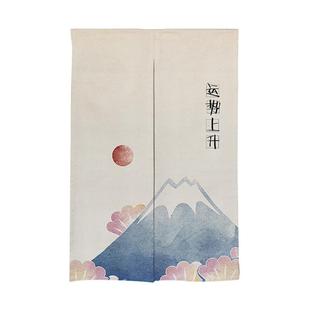 卡通厨房门帘隔断帘布帘装 日式 饰挂帘家用帘子柜子帘免打孔定制