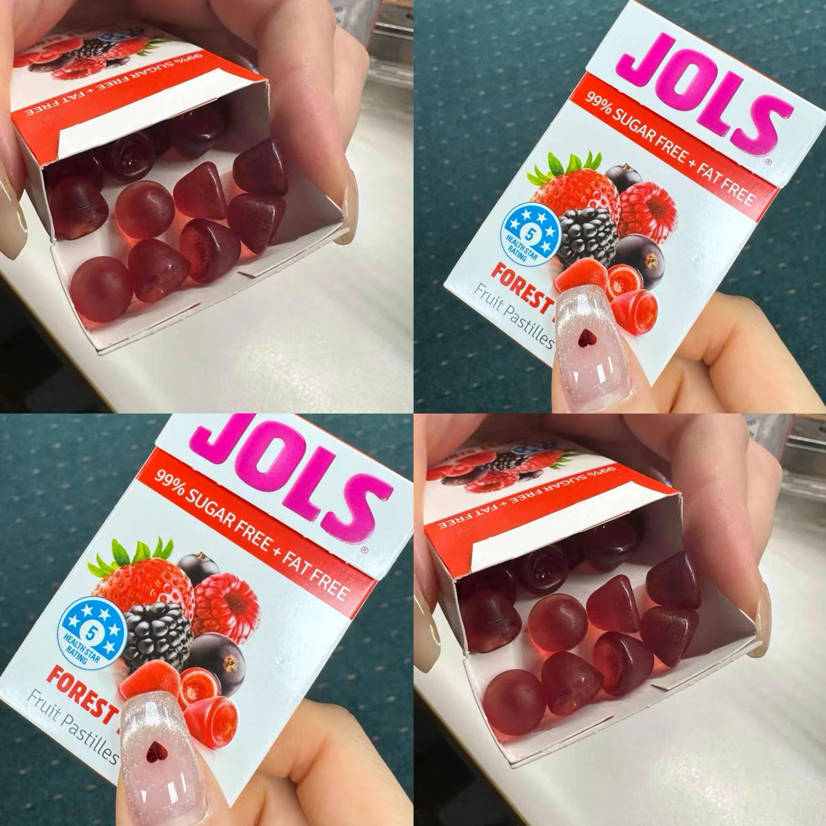 澳洲进口Jols无蔗糖水果软糖零脂低卡饱腹莓果生酮无色素安神梅