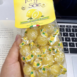 意大利进口PerlediSole柠檬橙子味糖果金智秀同款酸甜夹心硬糖