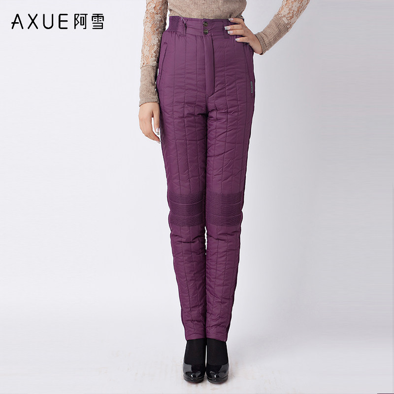 阿雪羊毛保暖裤男女士加厚秋冬棉裤修身中老年妈妈东北高腰护膝