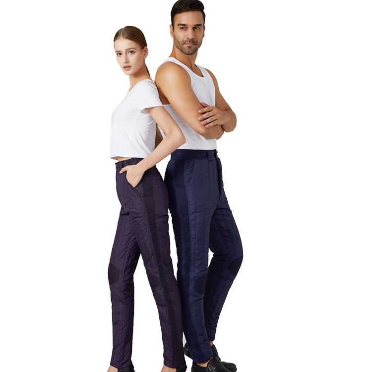 阿雪羽绒棉裤女中老年高腰大码加厚保暖裤男士内胆白鸭绒羽绒裤