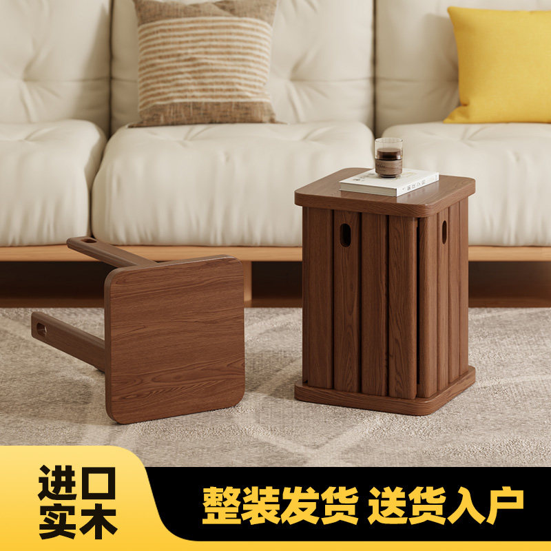 实木叠叠凳家用组合凳客厅折叠茶几小板凳简约餐桌凳可叠放备用凳