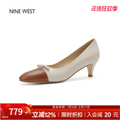 职业鞋 奥莱专供Nine 女2025新款 百搭jk单鞋 West 玖熙厚底高跟鞋