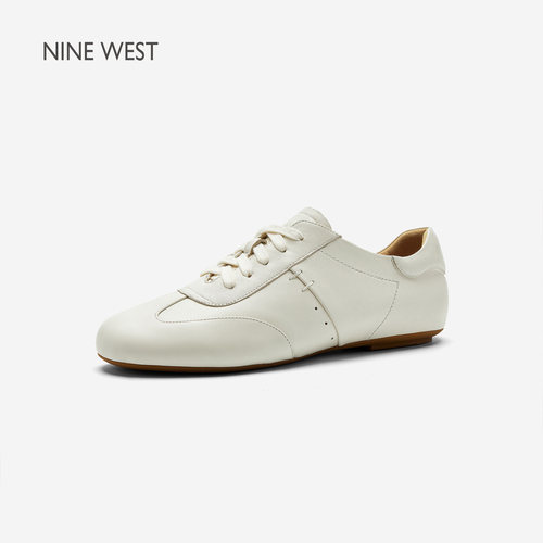 NineWest/玖熙圆头系带休闲鞋女