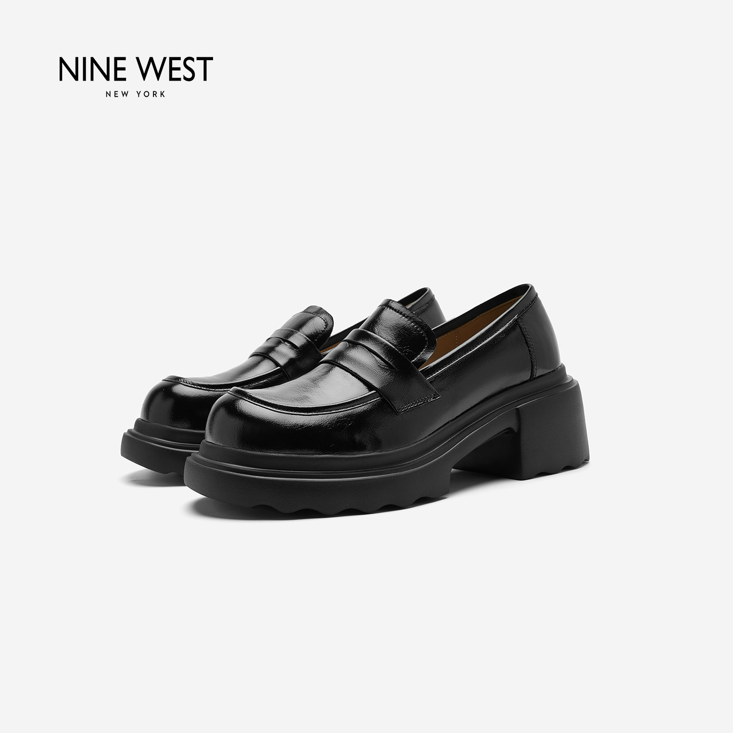 NineWest/玖熙厚底乐福鞋女图片