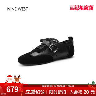 款 玖熙复古经典 德训鞋 运动休闲鞋 女 奥莱专供Nine 平底单鞋 West