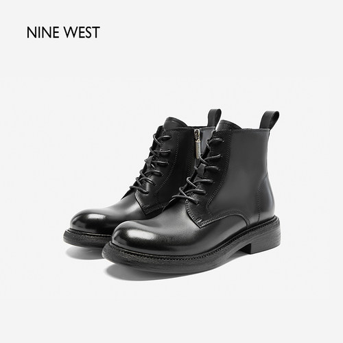 NineWest/玖熙英伦风马丁靴女