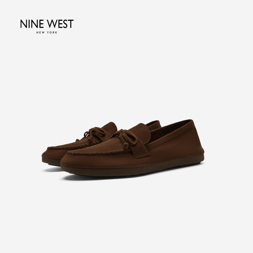 NineWest/玖熙复古风乐福鞋女