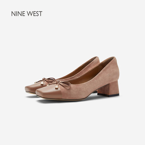 NineWest/玖熙浅口一脚蹬单鞋女