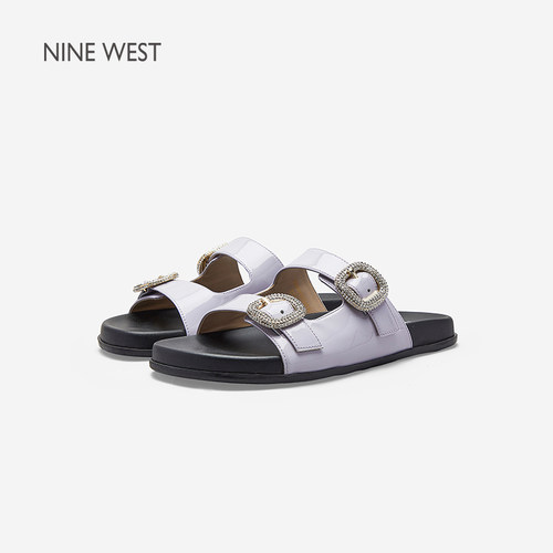 NineWest/玖熙平跟休闲凉拖鞋女