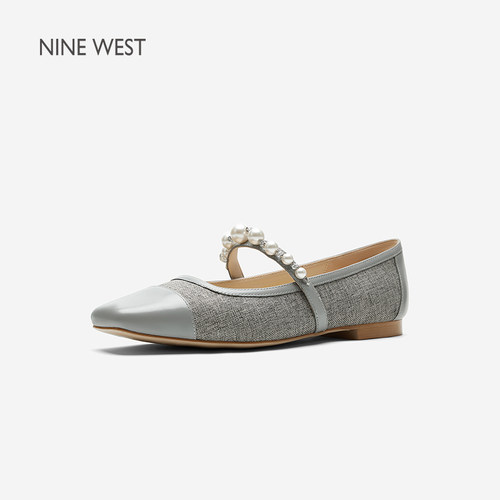 NineWest/玖熙一字带玛丽珍单鞋
