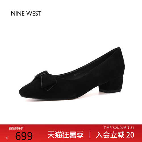 玖熙通勤舒适蝴蝶结浅口单鞋女