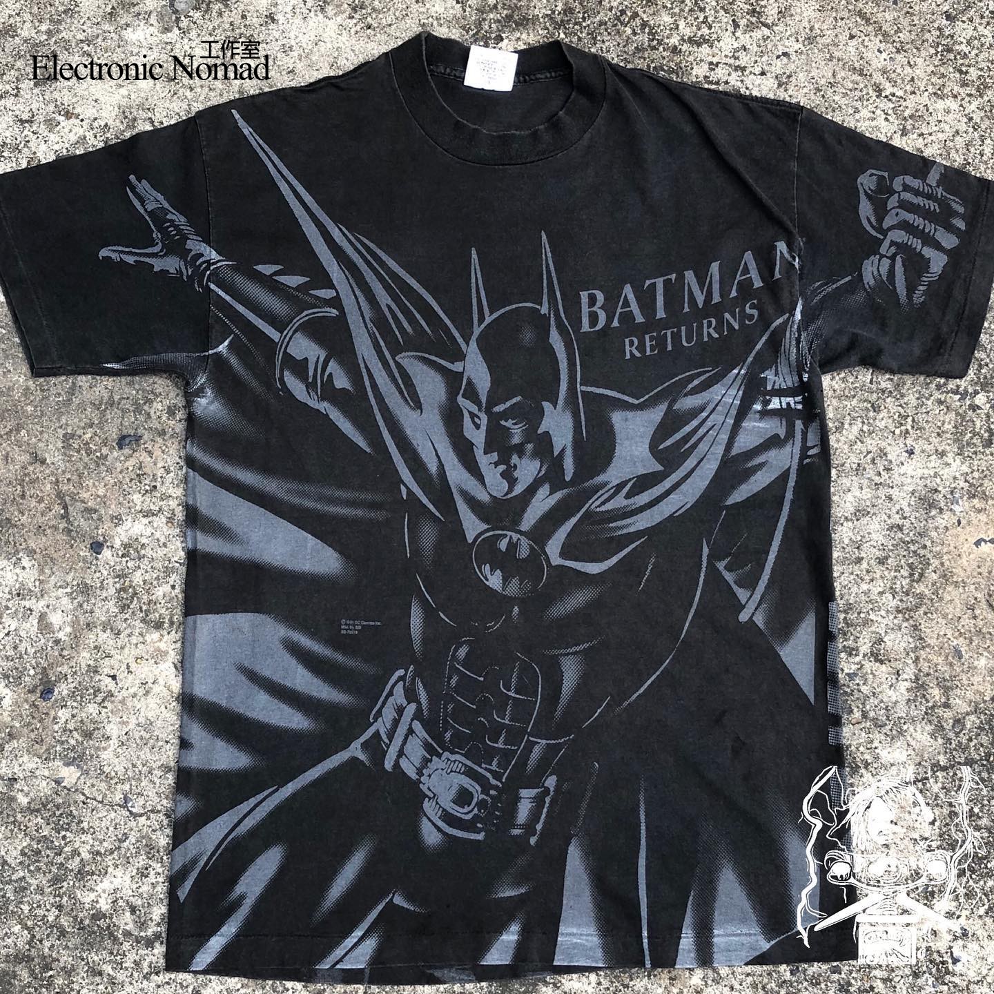 EN 水洗大师movie Tshirt 蝙蝠侠 Batman美潮210g短袖T恤质感小众