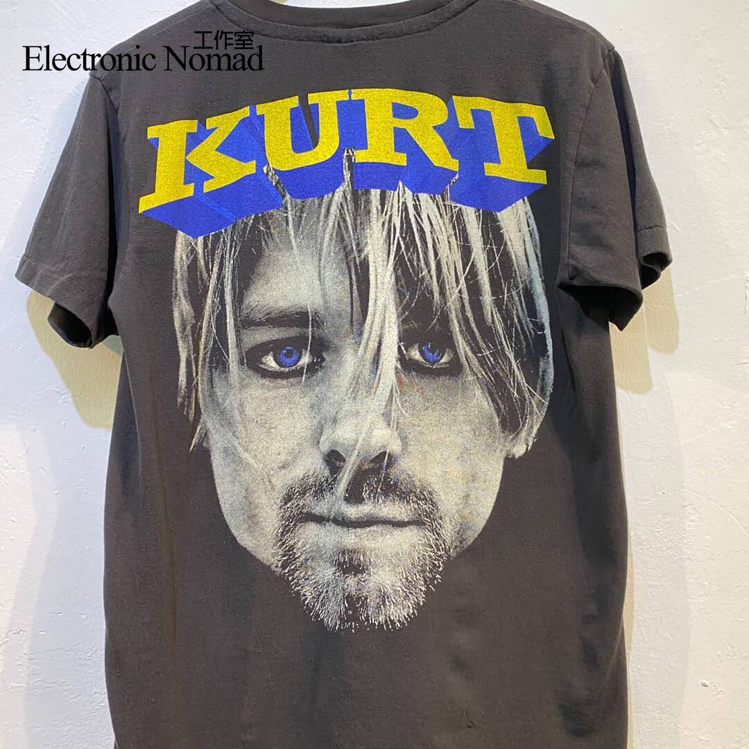 en水洗大师科特 柯本 kurt cobain90年代短袖t恤做旧百搭不撞衫