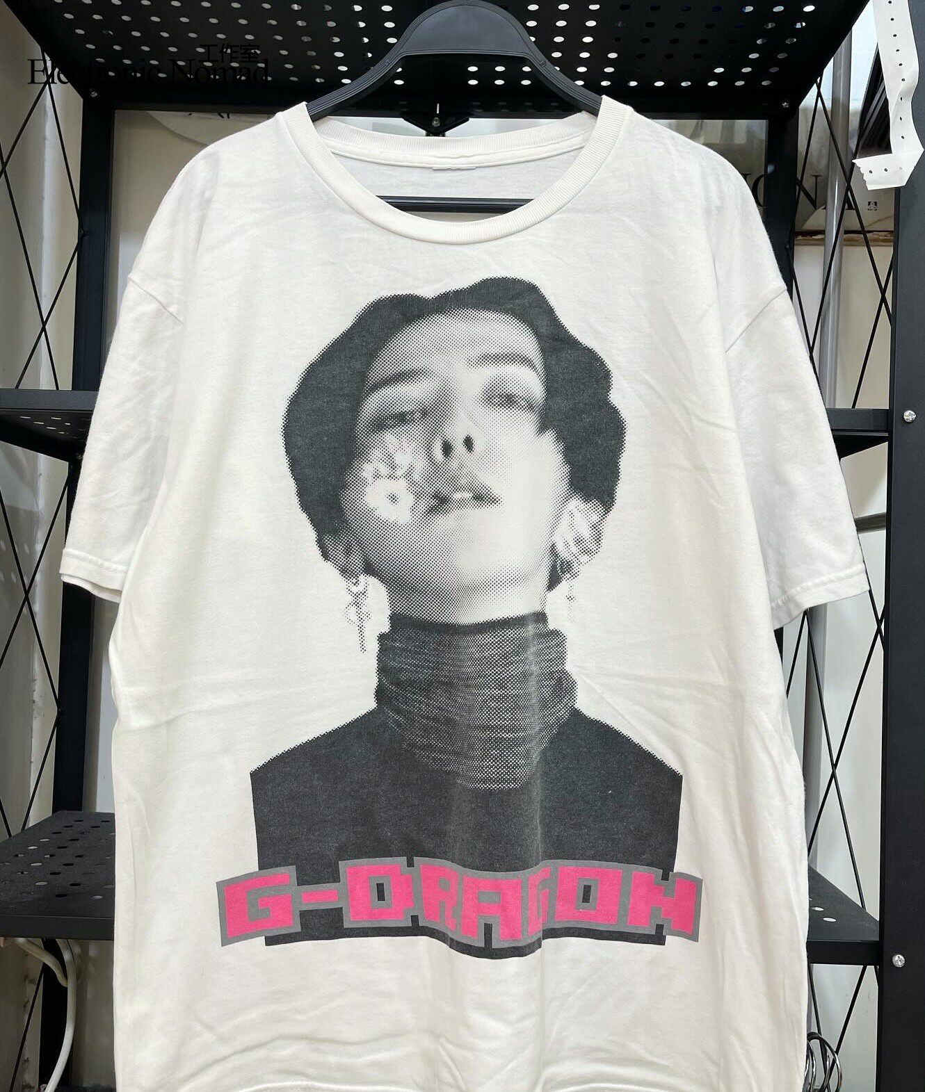 en 水洗大师韩国歌手g dragon 权志龙90年代short shirt 短袖t恤