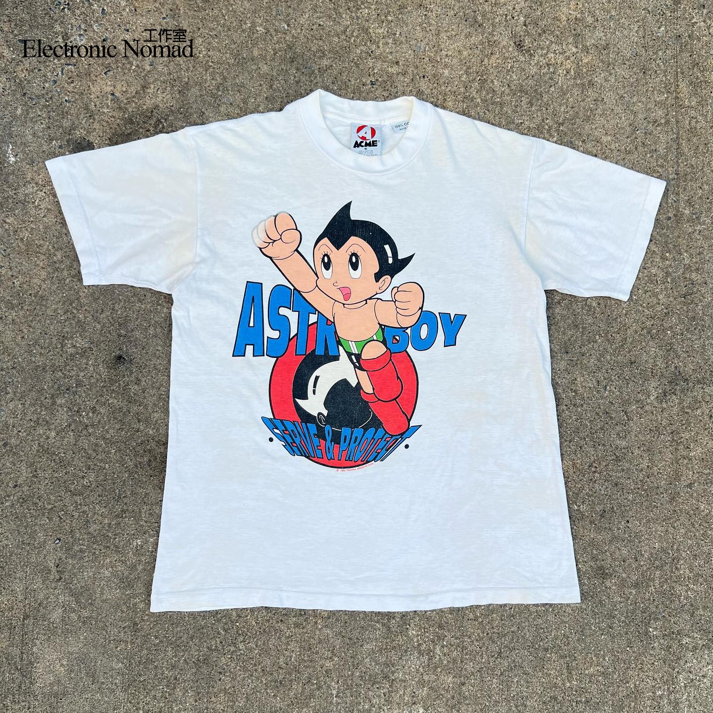 EN水洗大师铁臂阿童木 Astro Boy美式复古Short shirt短袖T恤