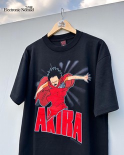 Short T恤 shirt Akira cartoon 水洗大师 动漫复古阿基拉短袖