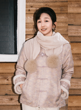 依山锦新中式宋锦100桑蚕丝棉服外套国风上衣棉袄YSW5172