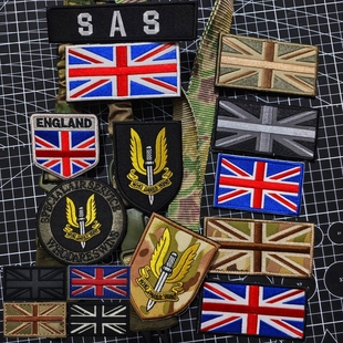 SAS英国第22特别空勤团魔术贴徽章战术背心旗帜臂章DIY背包士气章