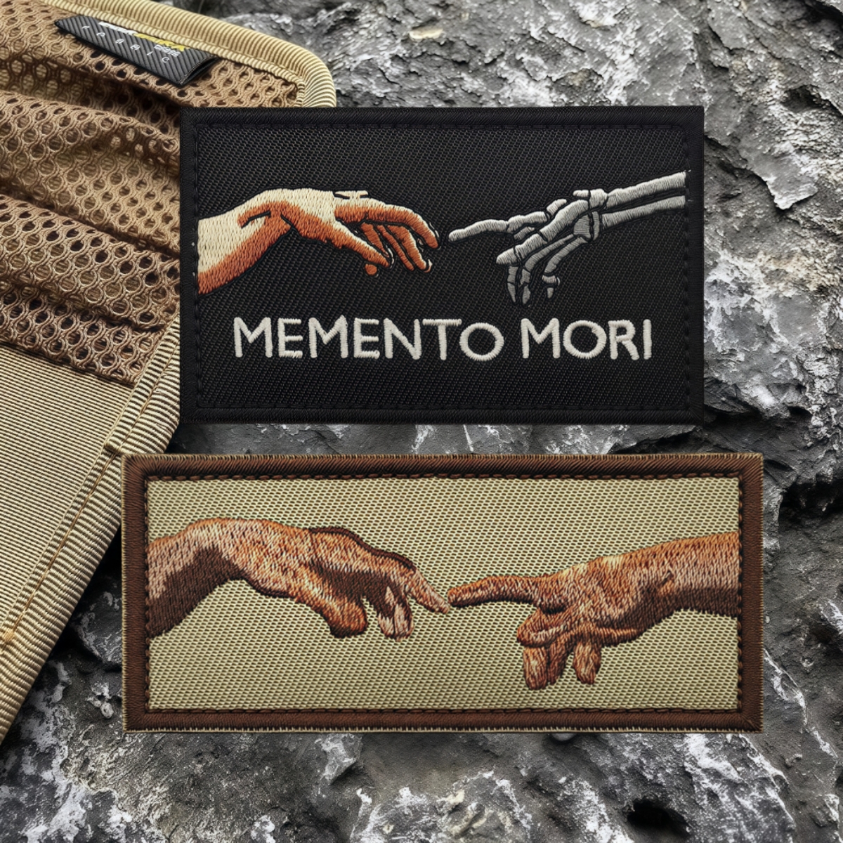 创造亚当第一次接触魔术贴徽章