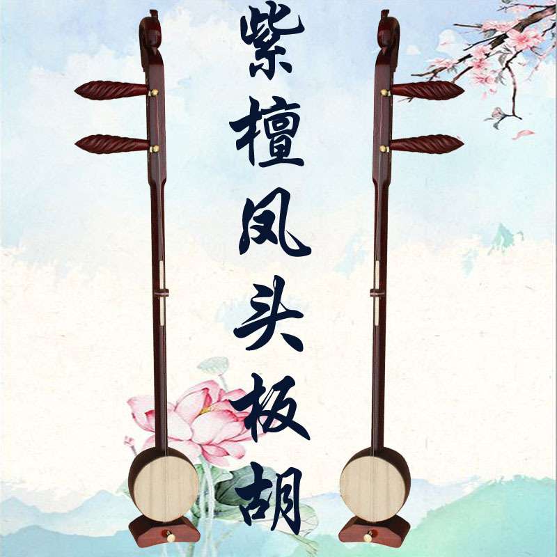 专业小叶紫檀板胡乐器凤头高音中音低音乐器评剧豫剧秦腔梆子歌曲